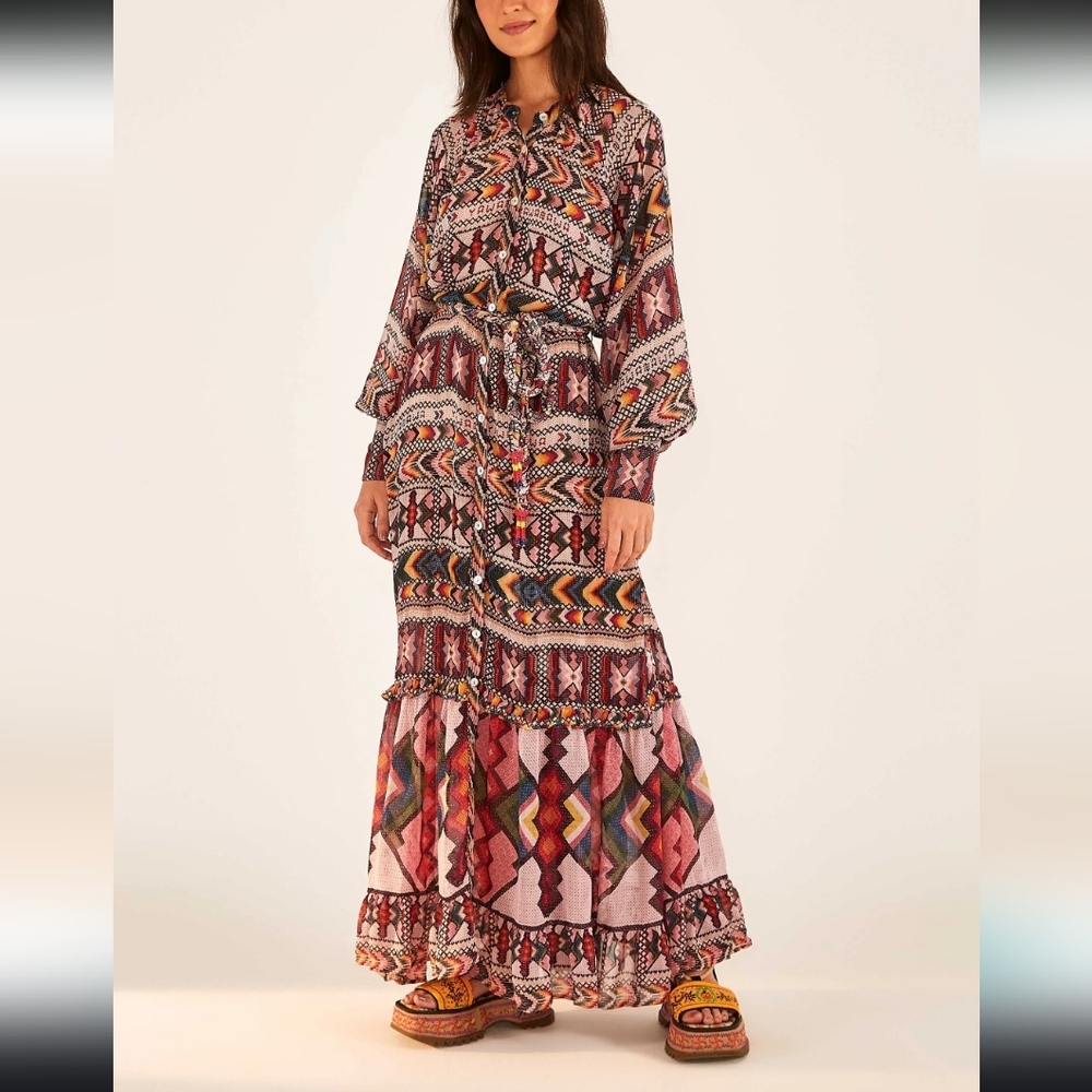 FARM Rio Amulet Maxi Dress Size SEE MEASUREMENTS FOR SIZE*